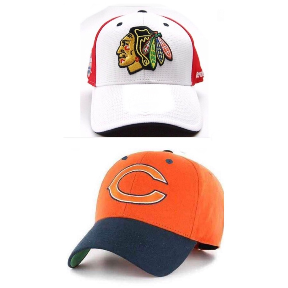 2 FITTED REEBOK HATS